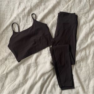 Espresso colored Adanola workout set